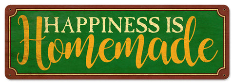 Happiness Is Homemade Vintage Sign Metal Sign