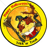 Happy Halloween Witch Vintage Sign Metal Sign