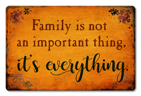 Family Is Important Vintage Sign Metal Sign