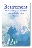 Retirement Enjoy The View Vintage Sign Metal Sign