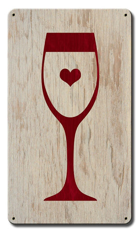 White Wine Vintage Sign Metal Sign