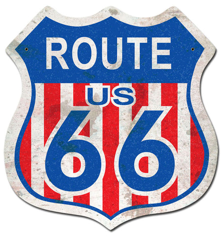 Route-66-Red-White-Blue-Vintage-Sign-Metal-Sign