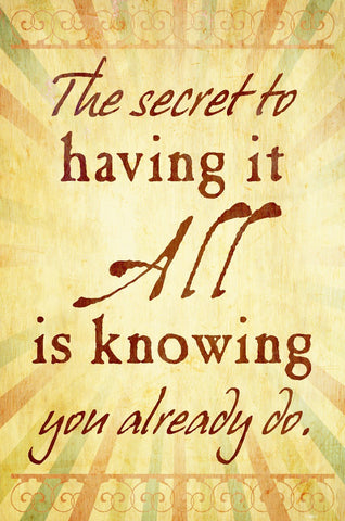 Having It All Vintage Sign Metal Sign