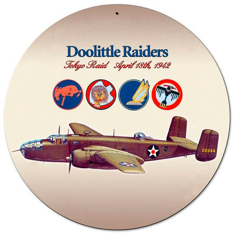 Doolittle Raiders Vintage Sign Metal Sign