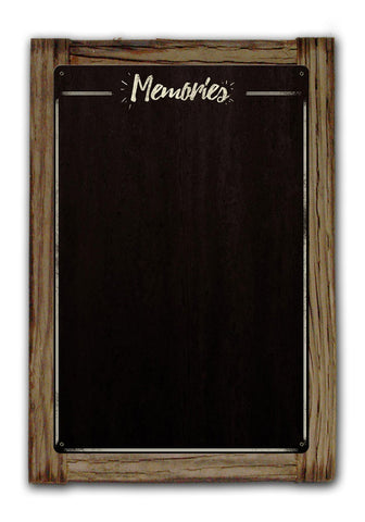 Memories Magnet Board with Frame Vintage Sign Metal Sign