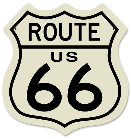Route US 66 Vintage Sign Metal Sign