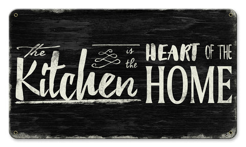 Kitchen Heart Home Vintage Sign Metal Sign