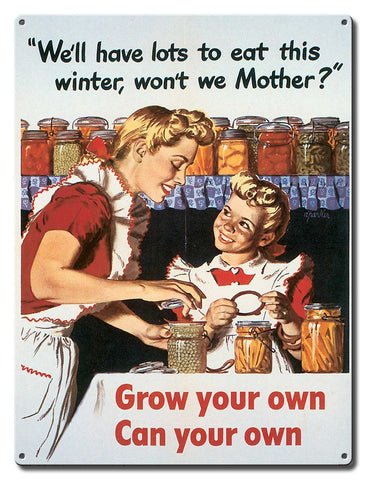 Grow Your Own Vintage Sign Metal Sign