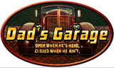 Dad's Garage Vintage Sign Metal Sign