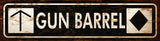 Gun Barrel Ski Run Vintage Sign Metal Sign
