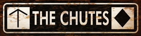 The Chutes Ski Run Vintage Sign Metal Sign