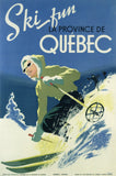 Ski Fun Quebec Vintage Sign Metal Sign