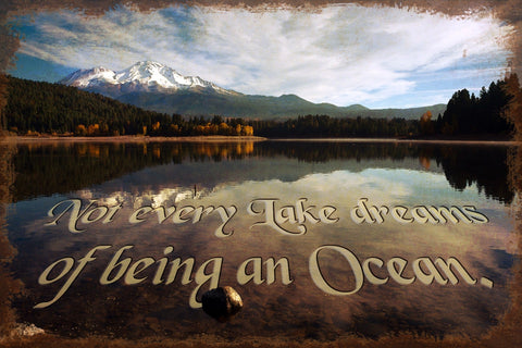 Lake Shasta Lake Dreams Vintage Sign Metal Sign