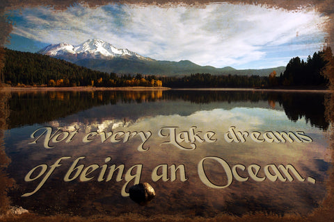 Lake Shasta Lake Dreams Vintage Sign Metal Sign