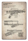 AR-15 Patent Vintage Sign Metal Sign