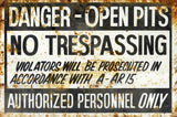 No Trespassing Vintage Sign Metal Sign