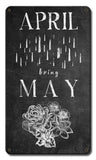 April Showers Bring May Flowers Vintage Sign Metal Sign