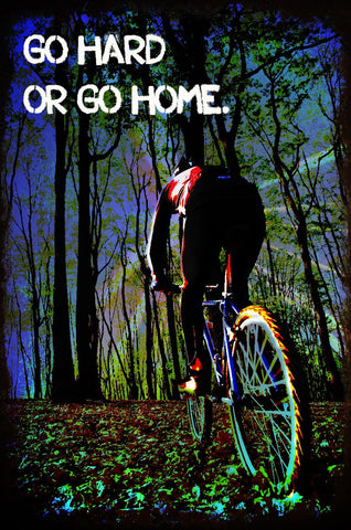 Go Hard Or Go Home Vintage Sign Metal Sign