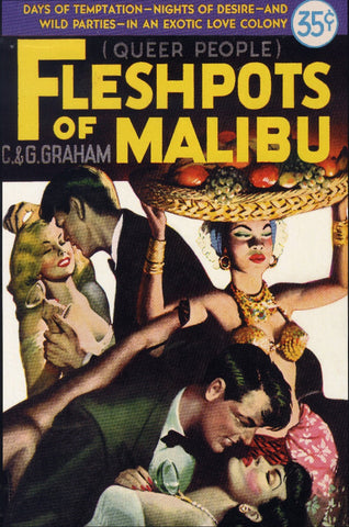 PTSB124   FLESHPOTS OF MALIBU   Personalized Metal Sign