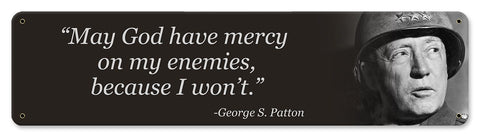 George S Patton Quote Vintage Sign Metal Sign
