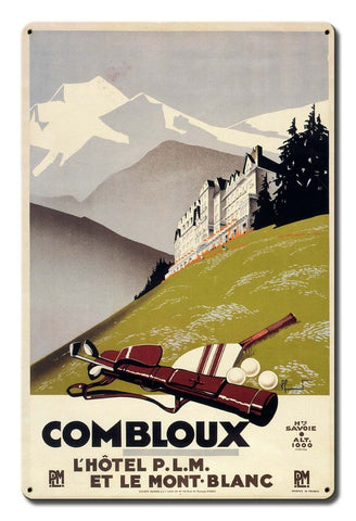 Combloux Vintage Sign Metal Sign