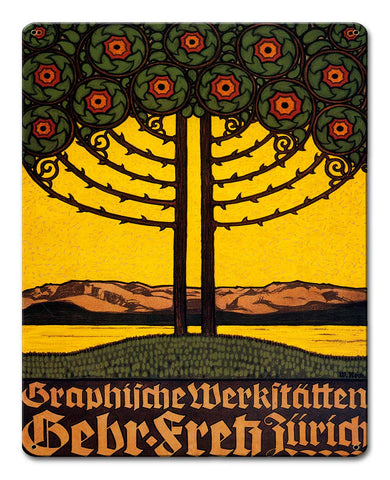 Gebr Freti Jiirich Vintage Sign Metal Sign