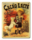 Cacao Lacte Vintage Sign Metal Sign