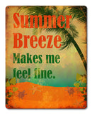 Summer Breeze Vintage Sign Metal Sign