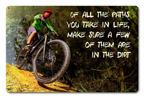 Paths In Life Vintage Sign Metal Sign