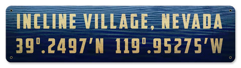 Incline Village Vintage Sign Metal Sign