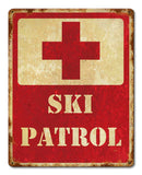 Ski Patrol Vintage Sign Metal Sign