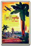 Los Angeles TWA Vintage Sign Metal Sign
