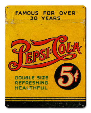 Pepsi Cola Refreshing Vintage Sign Metal Sign