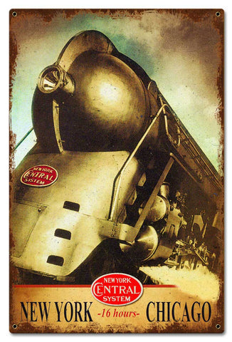 New York Central Vintage Vintage Sign Metal Sign