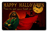 Halloween Get Your Freak On Vintage Sign Metal Sign