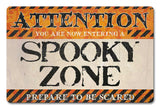 Spooky Zone Small Vintage Sign Metal Sign