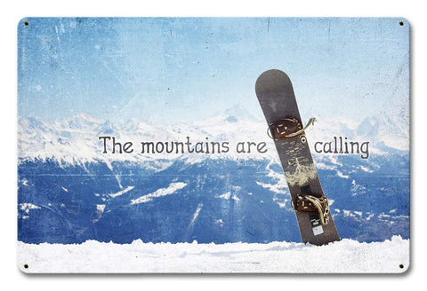 Snowboard-Mountains-Vintage-Sign-Metal-Sign
