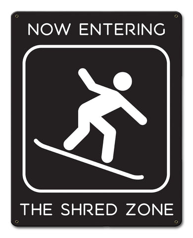 Shred-Zone-Snowboard-Vintage-Sign-Metal-Sign