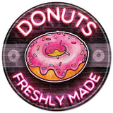Donuts Freshly Made Vintage Sign Metal Sign
