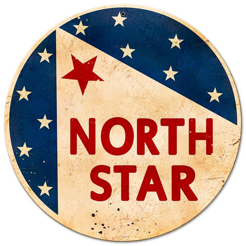 NORTH-STAR-GASOLINE-Vintage-Sign-Metal-Sign
