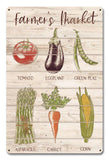 Farmer's Market Vegetables Vintage Sign Metal Sign