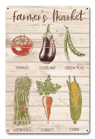 Farmer's-Market-Vegetables-Vintage-Sign-Metal-Sign
