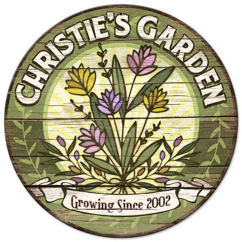 Garden  Vintage Sign - Personalized Metal Sign