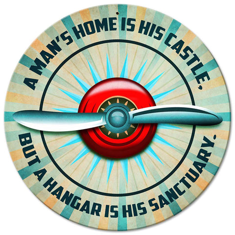 Man's-Hangar-Vintage-Sign-Metal-Sign
