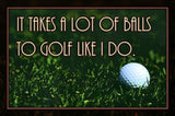 Lots Of Balls Vintage Sign Metal Sign