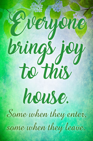 Everyone Brings Joy Vintage Sign Metal Sign