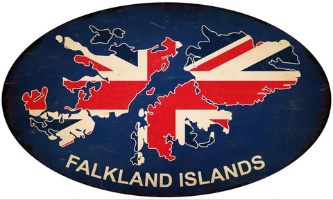 Falkland Islands Metal Sign