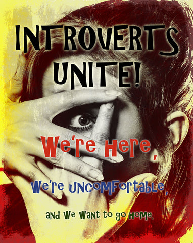 Introverts Unite Metal Sign