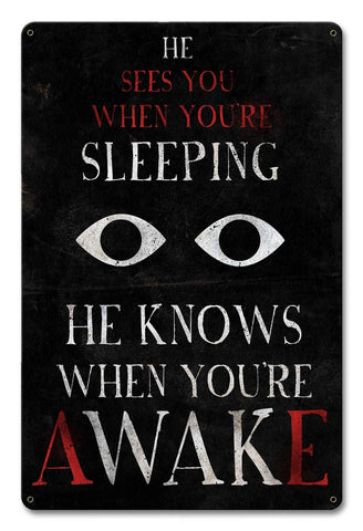 Santa-Sees-You-Metal-Sign