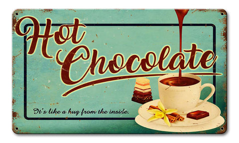 Hot Chocolate Metal Sign